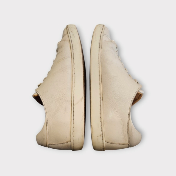 Sezane Jack Trainer Smooth Cowhide Leather Sneakers - Picture 4 of 8